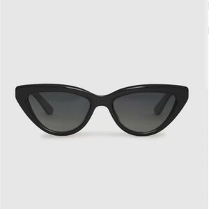 Anine Bing Black Cat-Eye Sunglasses